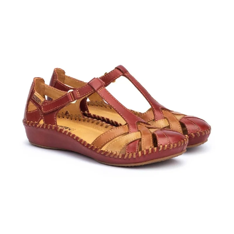 Women's Sandals with a Floral - Printed Upper in Pink for a Feminine Spring Look Women's Sandals with a Floral - Printed Upper in Pink for a Feminine Spring Look Women's Cork - Soled Espadrille Sandals with a Rope - Trimmed Upper in Navy for a Summer VibePikolinos Women's P. Vallarta 655-0732C5 - Sandia