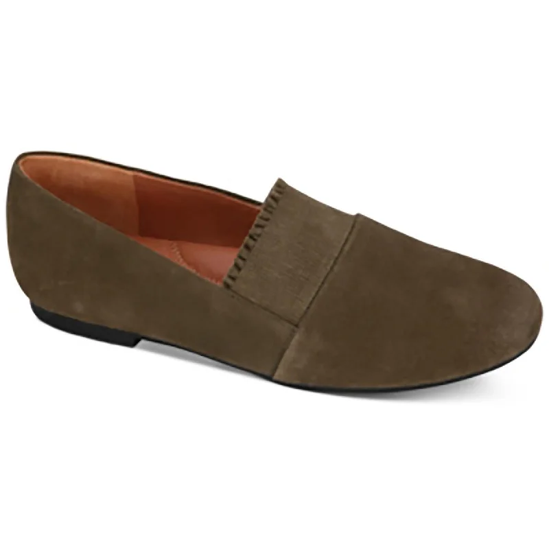 Gentle Souls by Kenneth Cole Womens Eugene Ruffle Leather Ruffled Flats