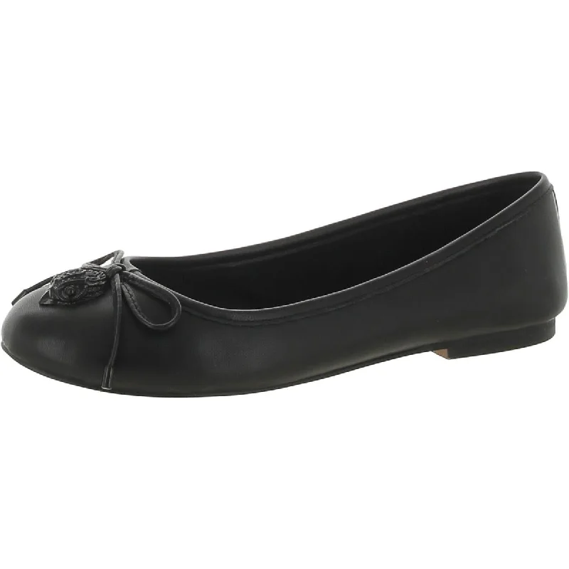 Kurt Geiger London Womens Leather Rhinestone Ballet Flats