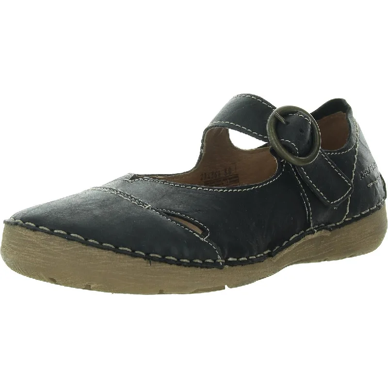 Josef Seibel Womens Adjustable Leather Mary Janes