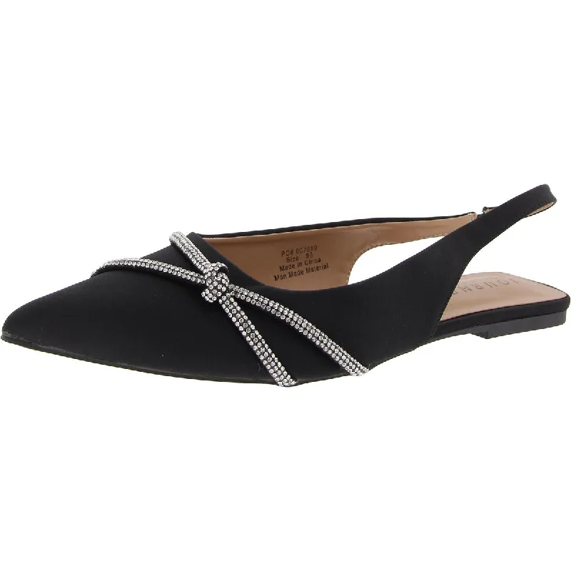 Journee Collection Womens REBEL Rhinestone  Slingbacks