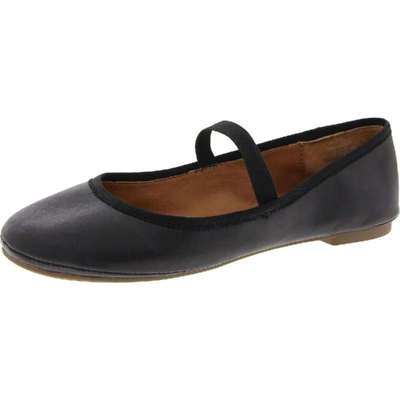 Lucky Brand Womens Emjane Stretch Leather Mary Janes
