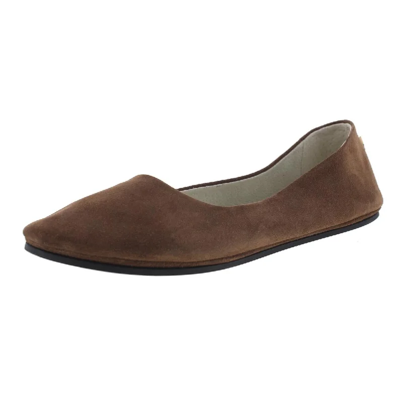 FS/NY Womens Sloop Suede Round Toe Flats