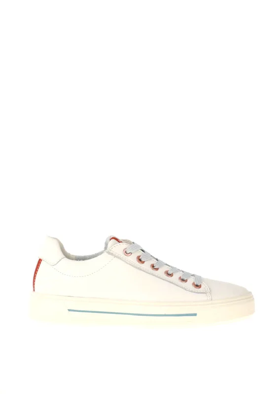 Ara Leather Lace up Trainers, White