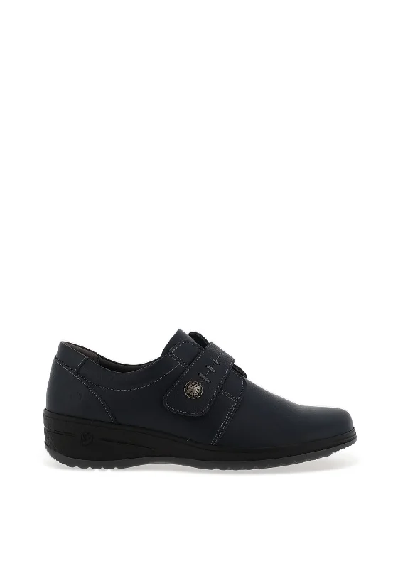 Suave Womens Linda Velcro Shoes, Navy