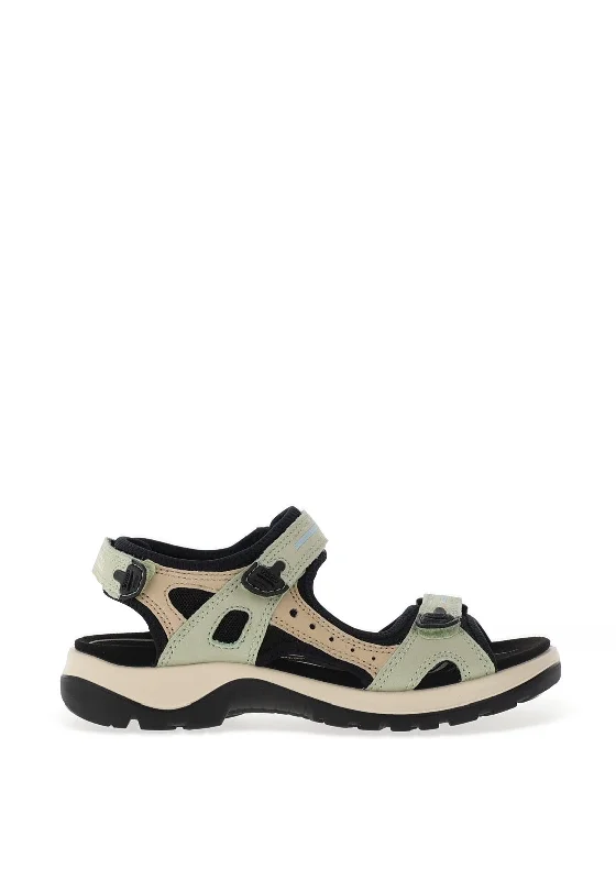 Ecco Womens Off Road Nubuck Hiking Sandal, Mint