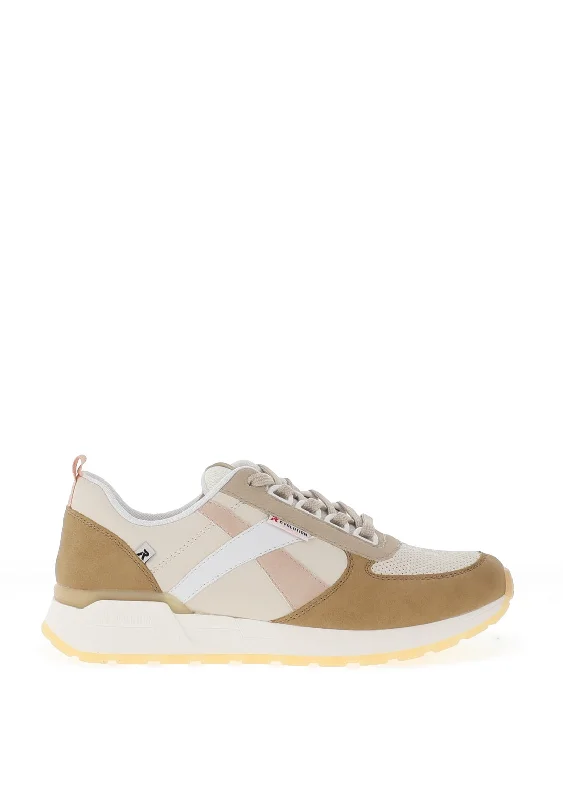 Rieker Womens Evolution Soft Trainer, Beige