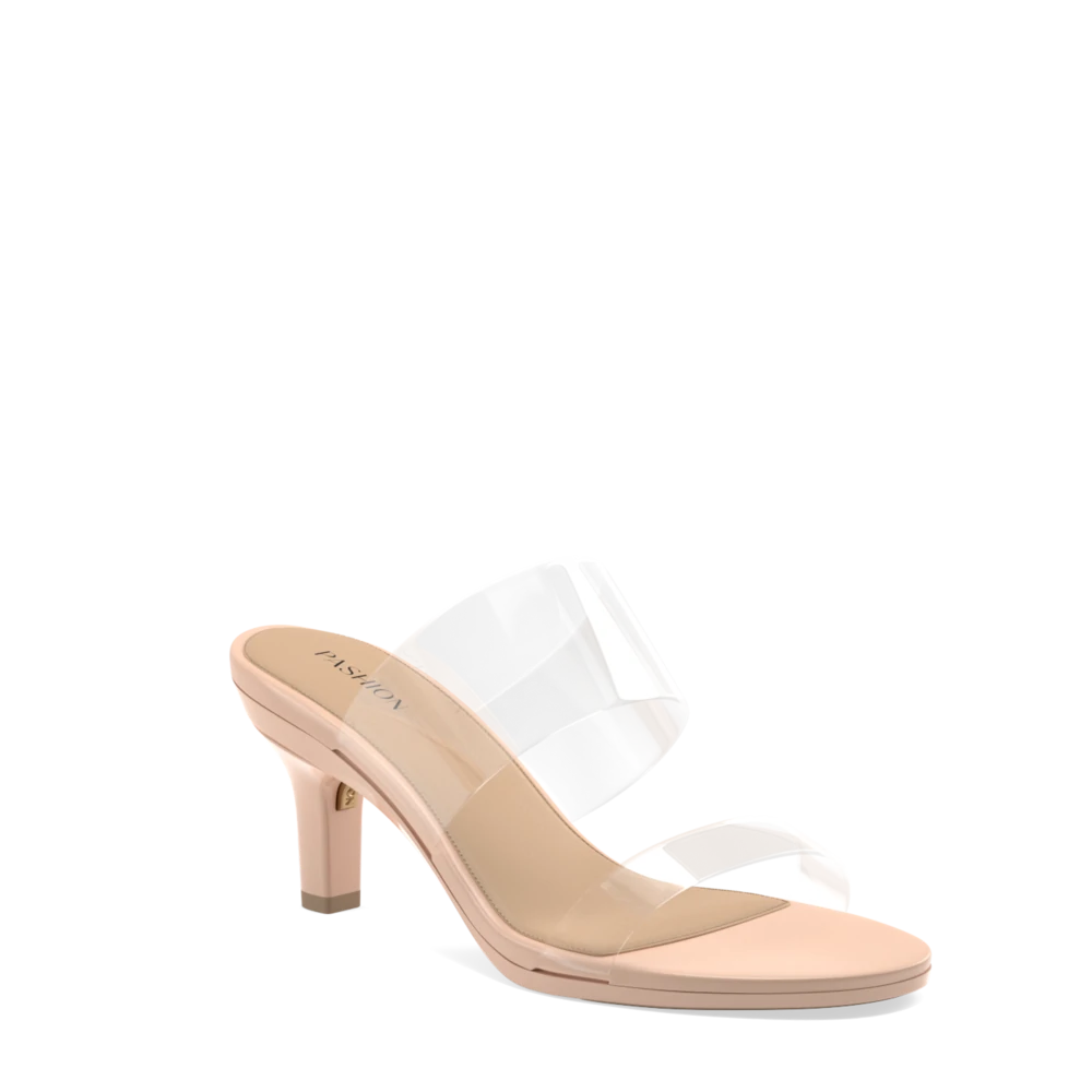 The Slide - Clear/Sand  + Stiletto Heel Kit 3 Sand