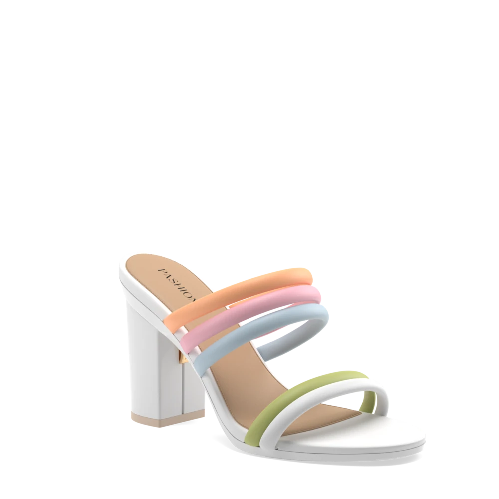 The Slide - White Multi Leather Rope 4 Block