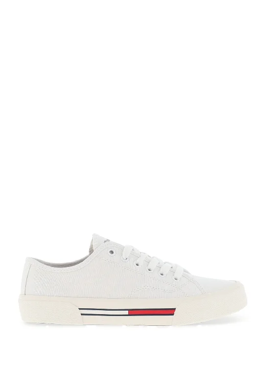 Tommy Jeans Womens Canvas Trainers, White