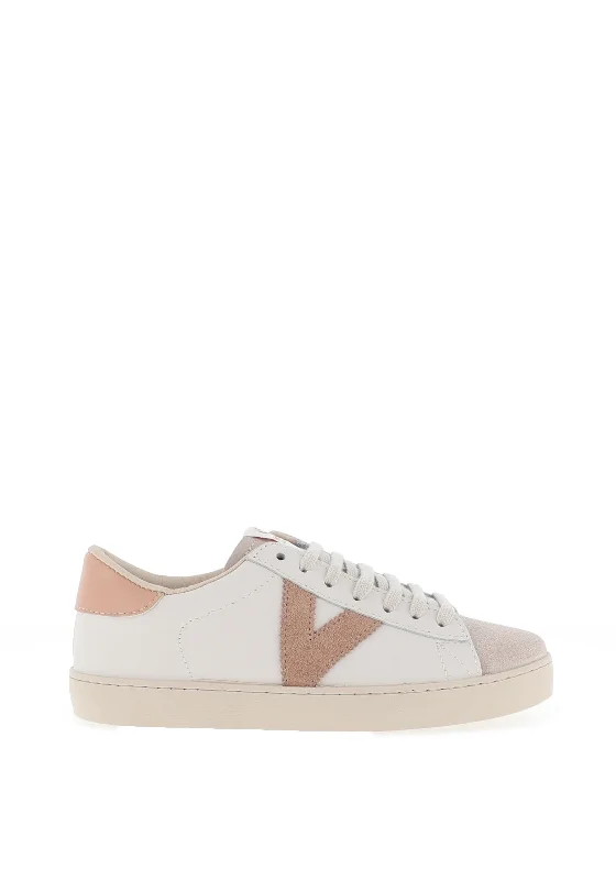 Victoria Womens Berlin Leather Trainers, Cuarzo