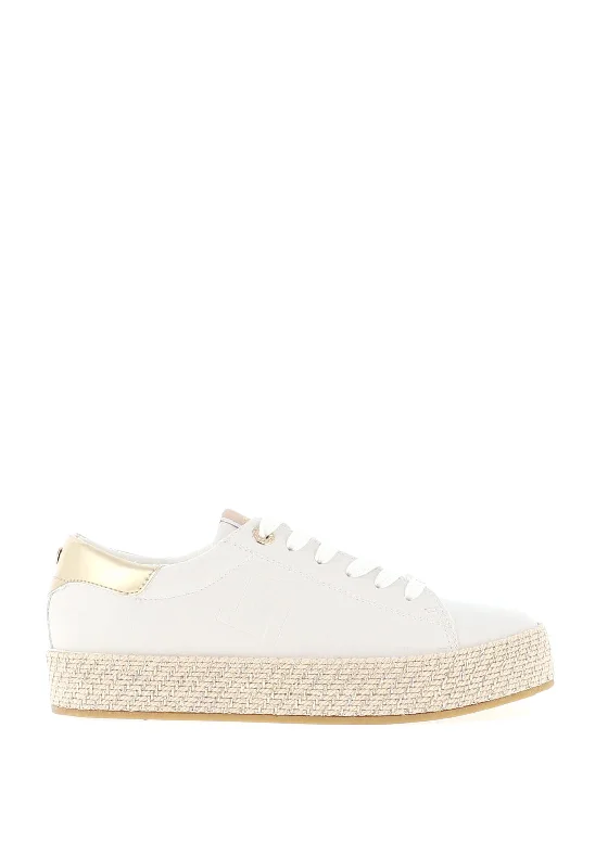 Tamaris Woven Sole Trainers, White