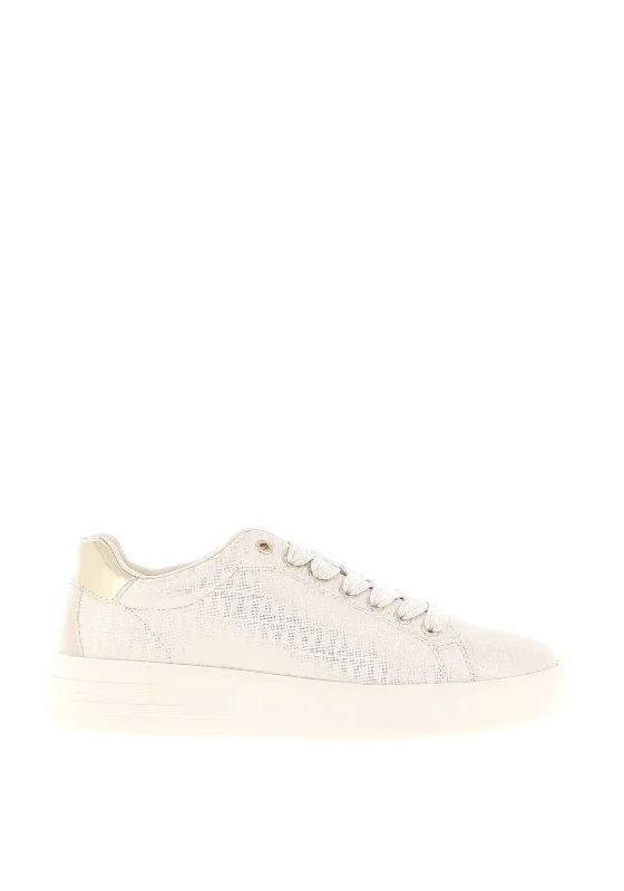 Tamaris T Logo Print Trainers, Gold