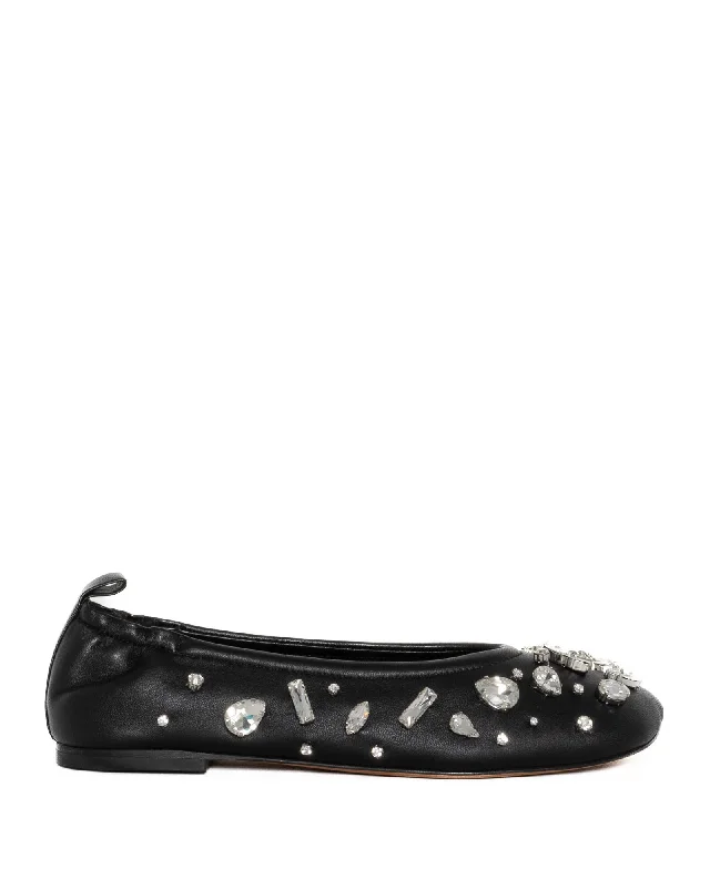 ID Ballet Flat With Gem Embellished