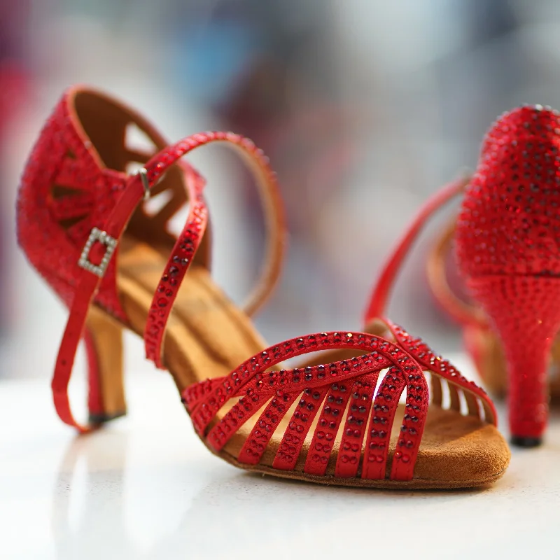 Abelia Red Dance Shoes