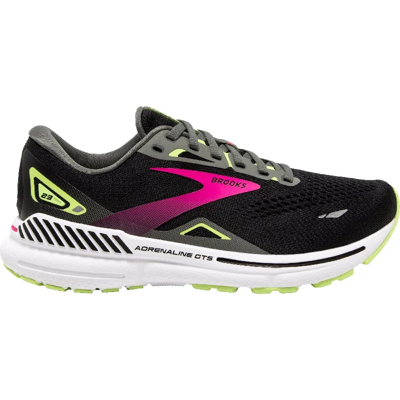 Brooks Adrenaline GTS 23 WIDE FIT Womens Running Shoes - Black