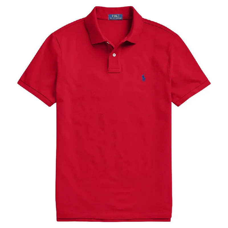 Ralph Lauren Shortsleeve Mesh Custom Slim Fit Solid Golf Polo (BSR) 2024