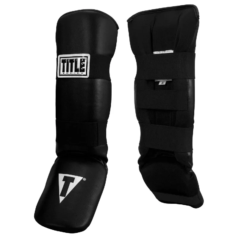 TITLE Boxing Vinyl Shin-Instep Guards 2.0