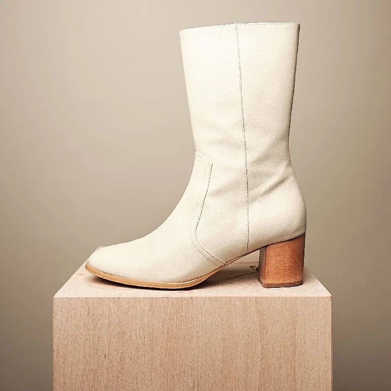 Lauren Wood Heel Boot