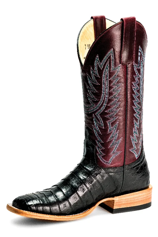 Macie Bean Top Hand |  Black Caiman Belly Ladies Boot