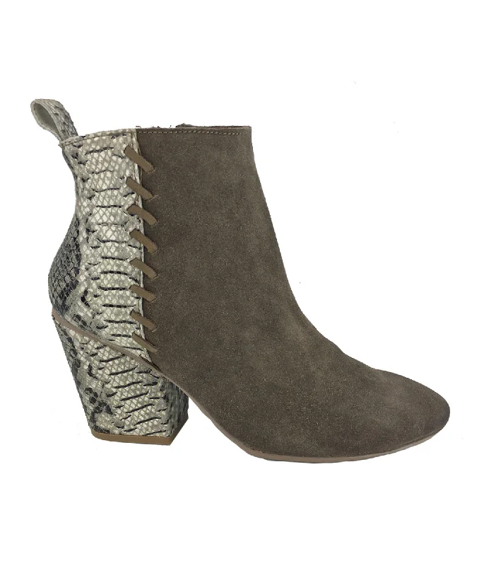 Saffron Bootie in Taupe