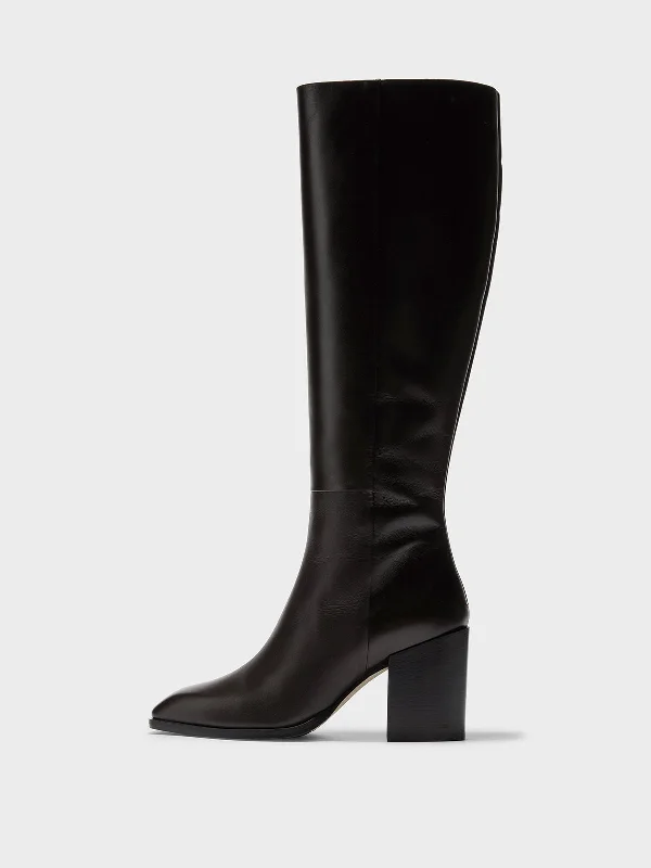 Teresa Leather Knee-High Boots