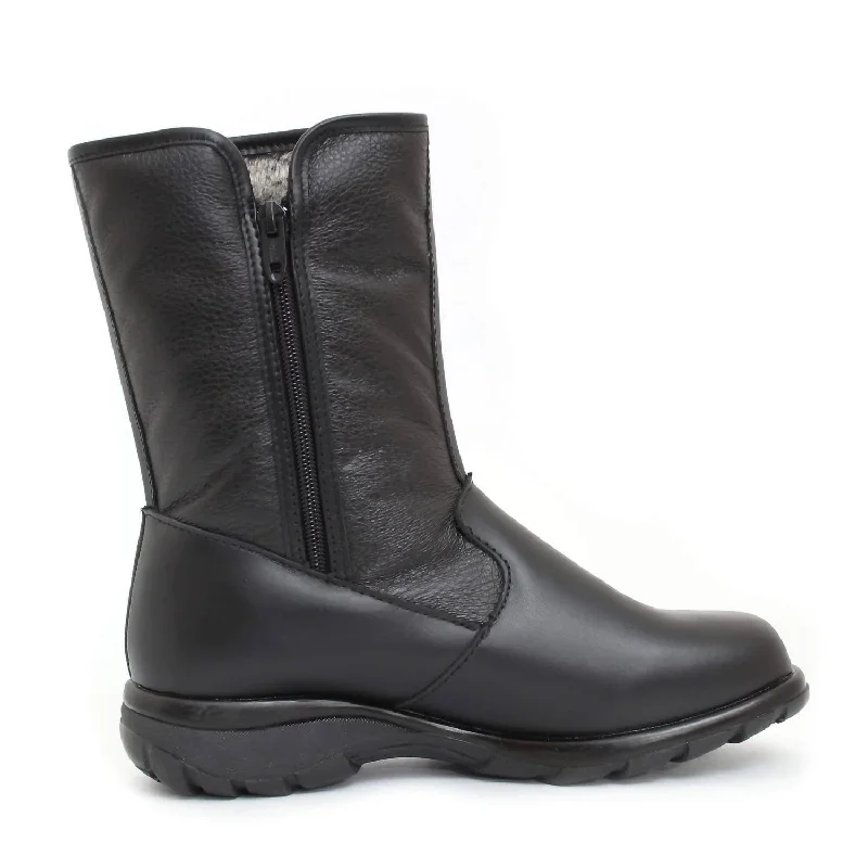 Women's Shield Winter Boot In Black Noir