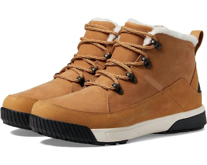 Women's Sierra Mid Lace Waterproof Shoes In Almond Butter